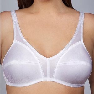 BODY NATURALS Satin Floral Wireless Bra